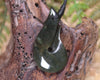 NZ Greenstone Small Hei Matau Pendant (BE733) Rimu Pounamu