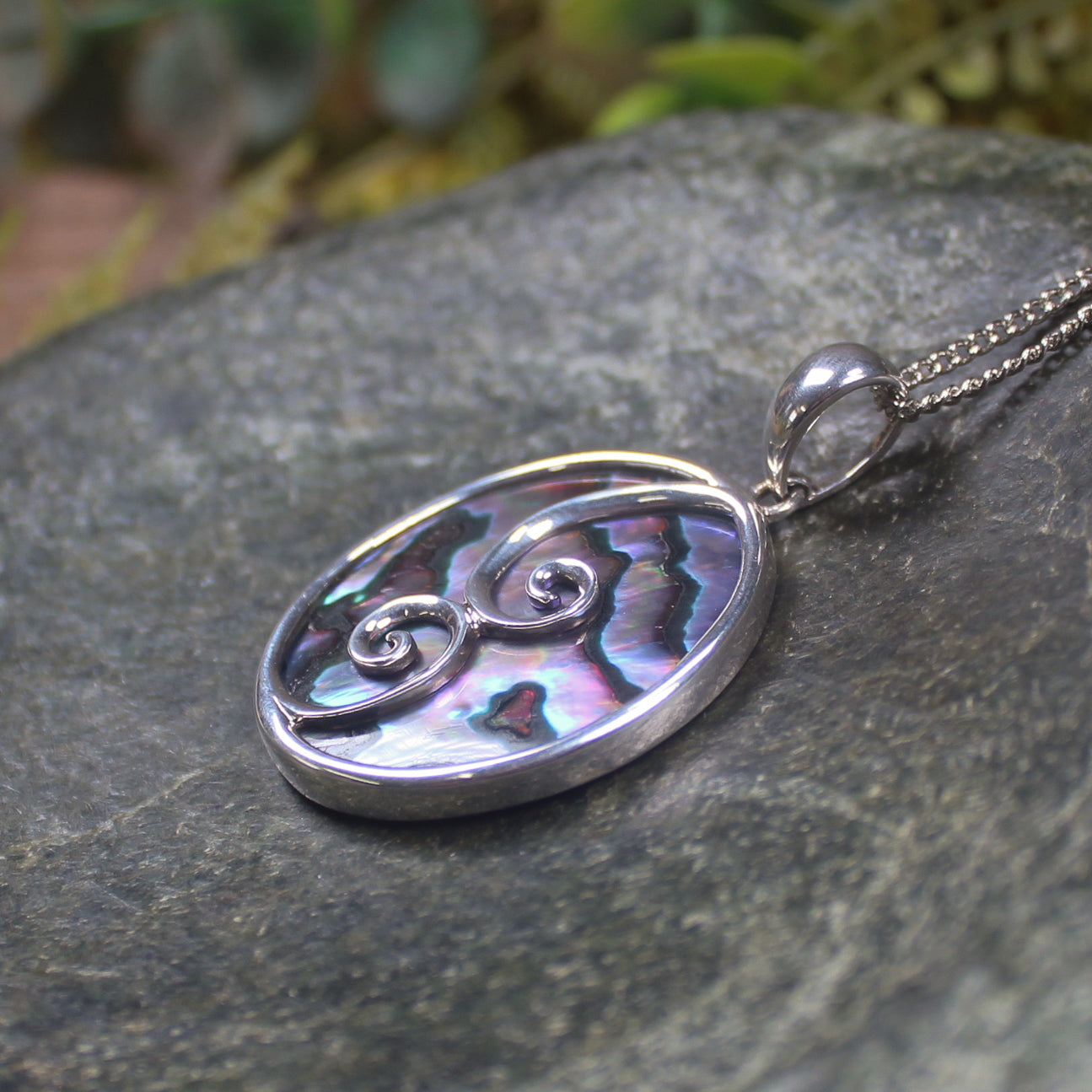Sterling Silver Pāua Shell Pendant