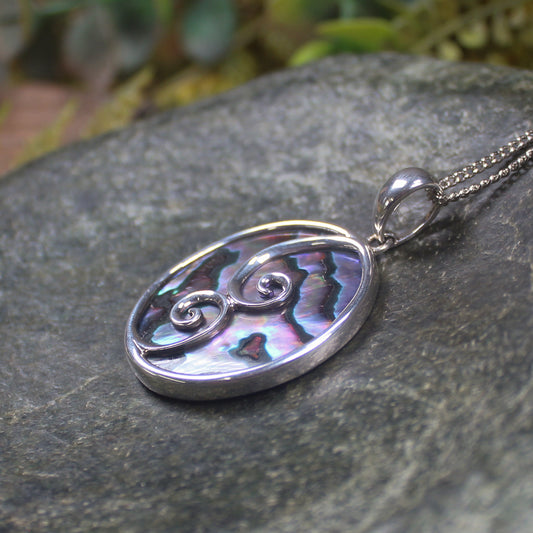 Sterling Silver Pāua Shell Pendant
