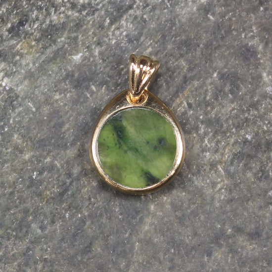 gold plated pendant hapopo pounamu