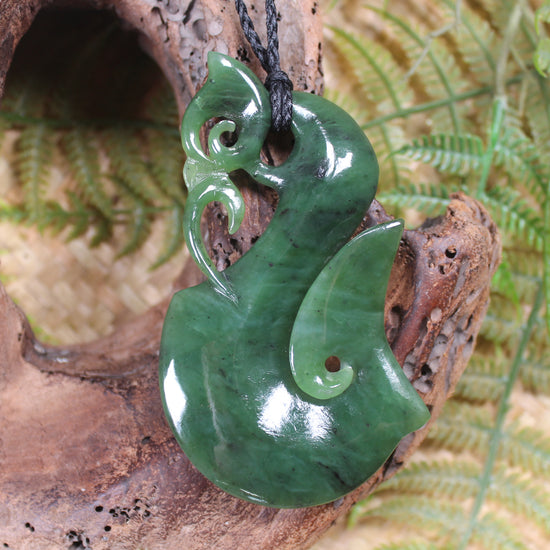 Manaia carved from Hapopo Pounamu - NZ Greenstone