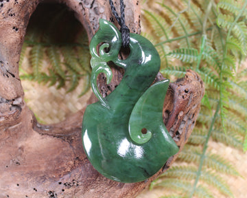 Manaia carved from Hapopo Pounamu - NZ Greenstone
