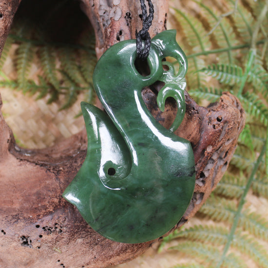 Manaia carved from Hapopo Pounamu - NZ Greenstone