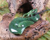 Manaia carved from Hapopo Pounamu - NZ Greenstone
