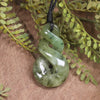 Twist or Pikorua carved from Hapopo Pounamu - NZ Greenstone