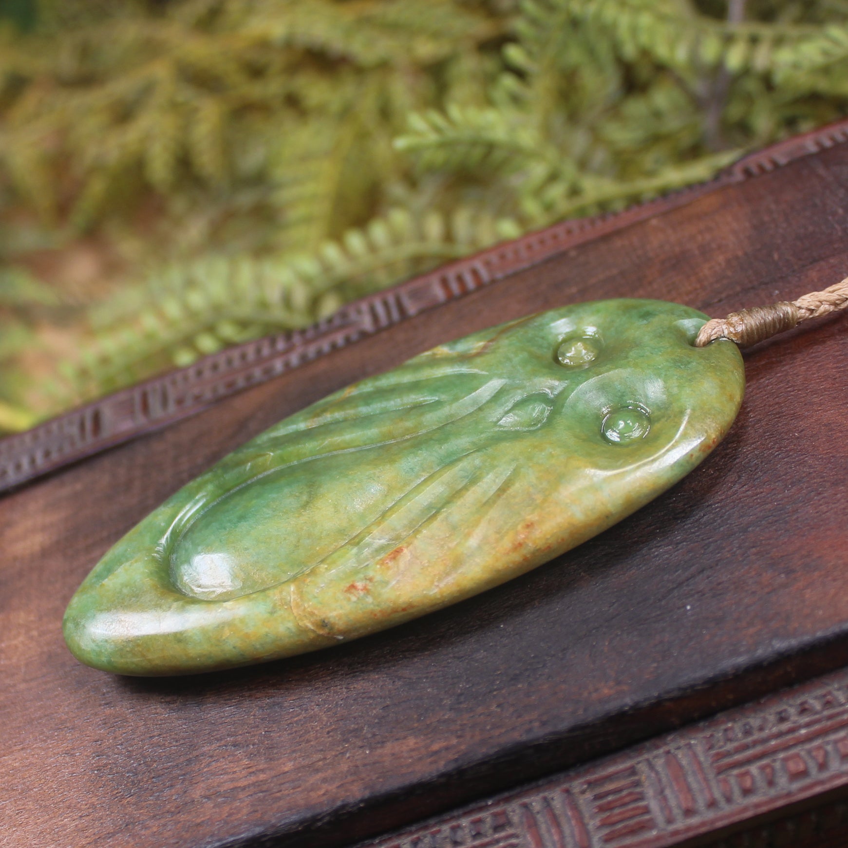Owl pounamu pendant