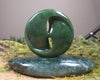NZ Greenstone Porowhita with Twist Sculpture (BM738) Kawakawa Pounamu