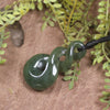 Twist or Pikorua carved from Hapopo Pounamu - NZ Greenstone