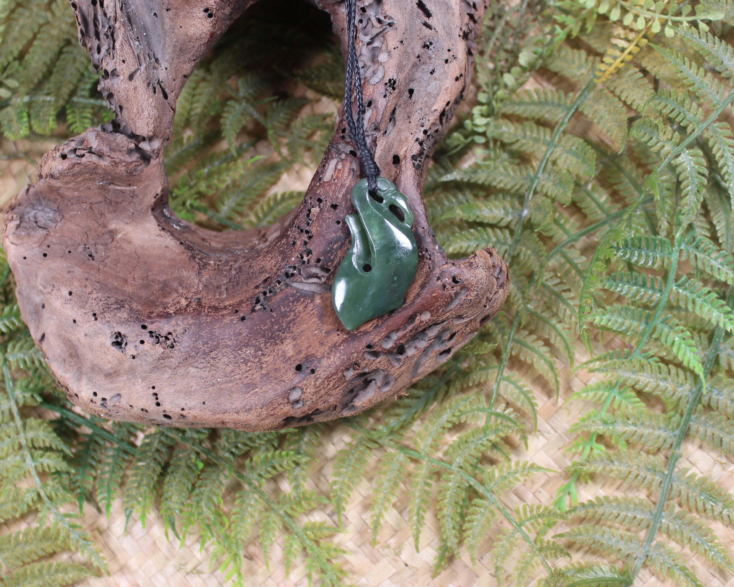 Manaia carved from Hapopo Pounamu - NZ Greenstone