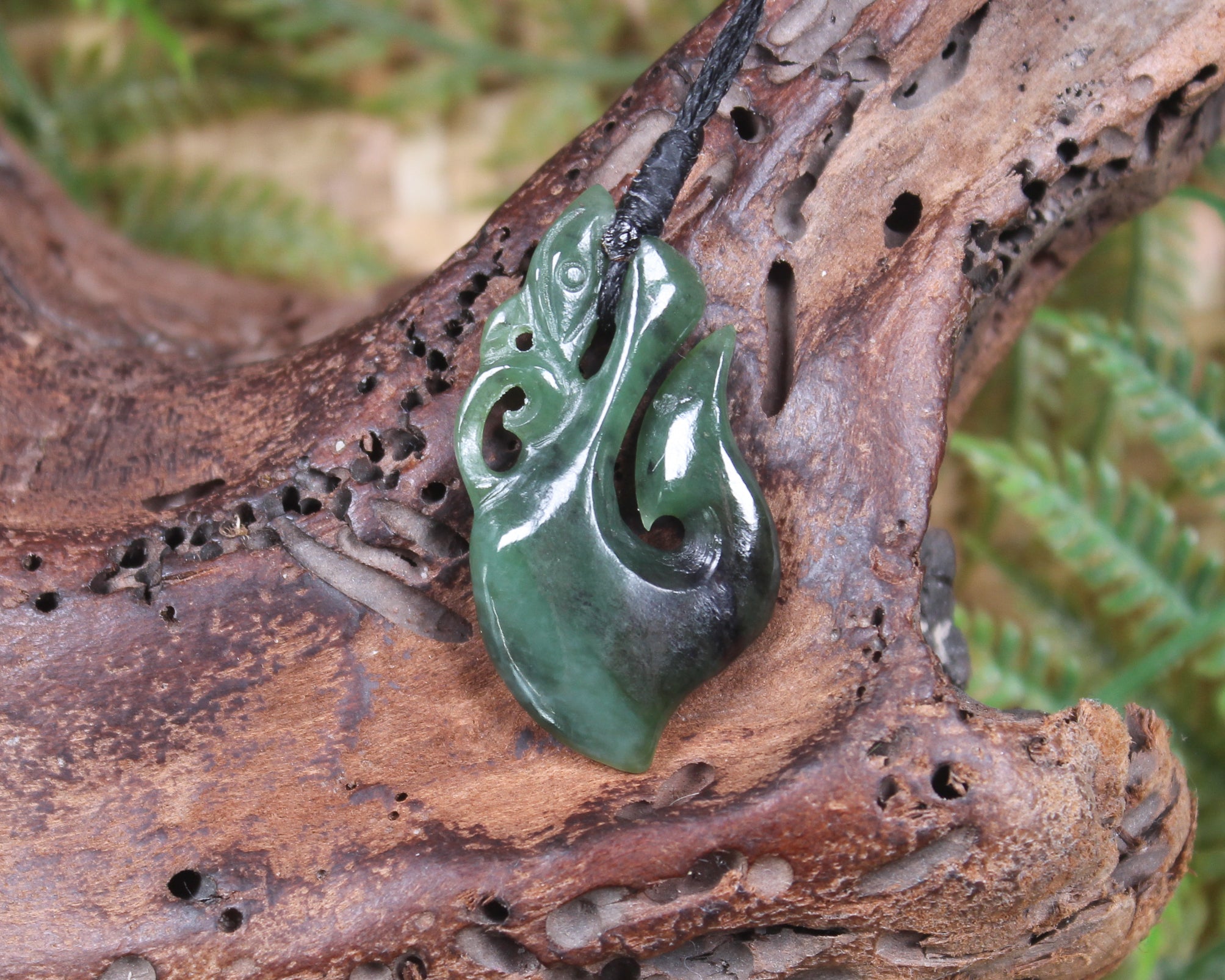 Manaia carved from Hapopo Pounamu - NZ Greenstone