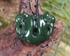 Pekapeka Pendant carved from Kawakawa Pounamu - NZ Greenstone