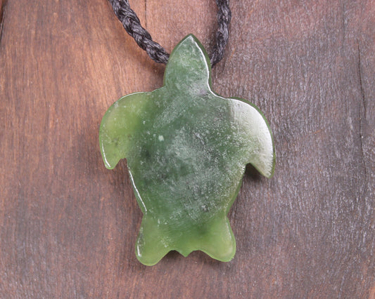 Turtle carved from Hapopo Pounamu - NZ Greenstone