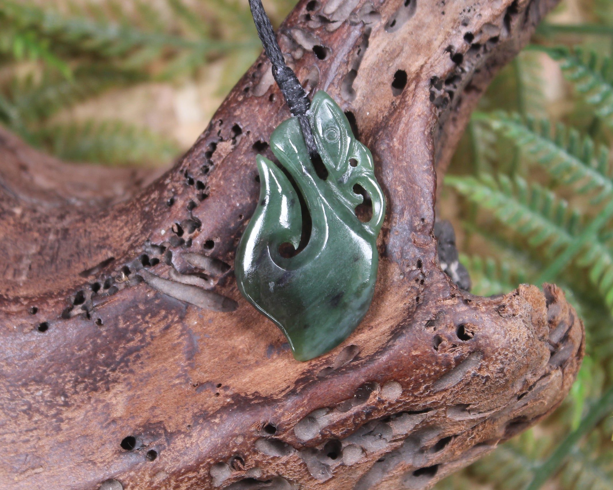 Manaia carved from Hapopo Pounamu - NZ Greenstone