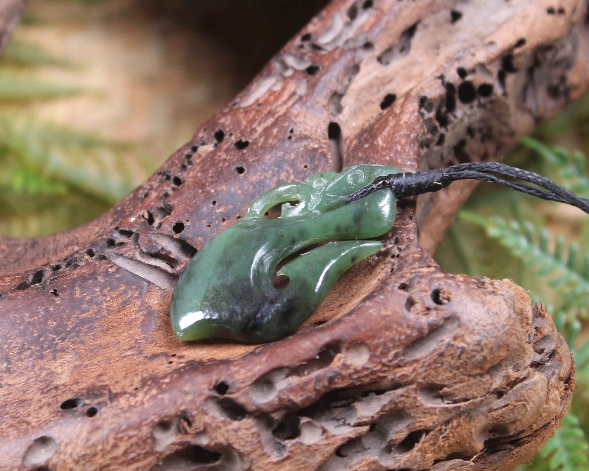 Manaia carved from Hapopo Pounamu - NZ Greenstone