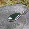 Kawakawa Pounamu pendant set in Sterling Silver - NZ Greenstone