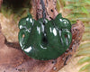 Pekapeka Pendant carved from Kawakawa Pounamu - NZ Greenstone