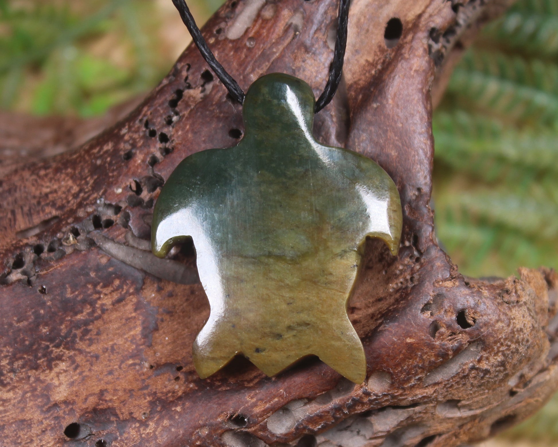 Turtle carved from Totoweka Pounamu - NZ Greenstone
