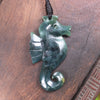 Seahorse carved from Inanga Pounamu - NZ Greenstone
