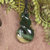 Twist carved from Kawakawa Pounamu - NZ Greenstone