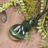 Twist carved from Kawakawa Pounamu - NZ Greenstone