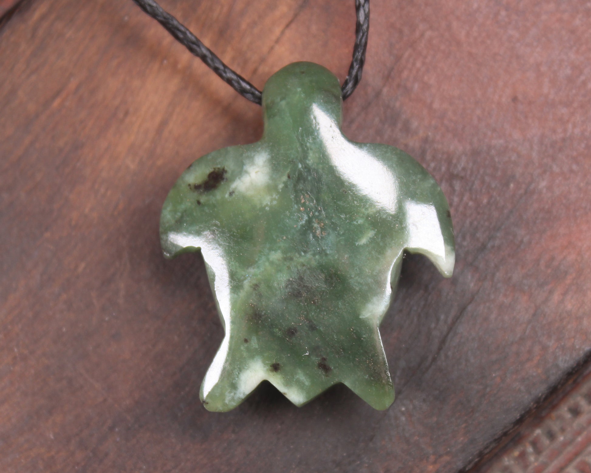 Turtle carved from Hapopo Pounamu - NZ Greenstone