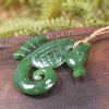 Seahorse carved from Kawakawa Pounamu - NZ Greenstone