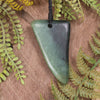 Tooth pendant carved from Kawakawa Pounamu - NZ Greenstone