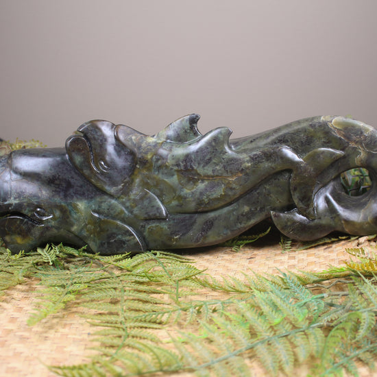 Whale sculpture - NZ Greenstone