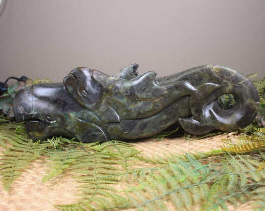 Whale sculpture - NZ Greenstone