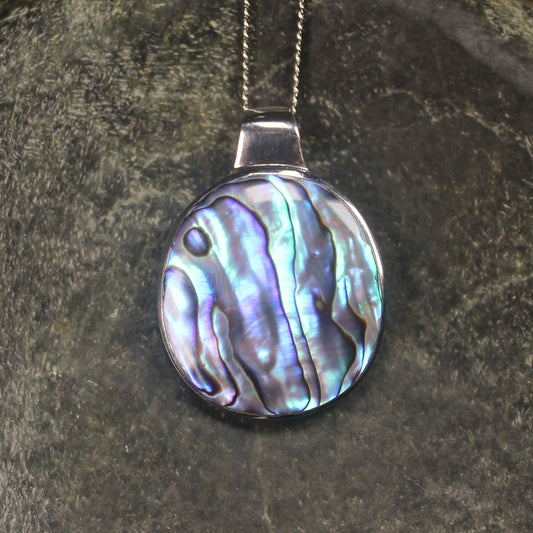 Sterling Silver Pāua Shell Pendant