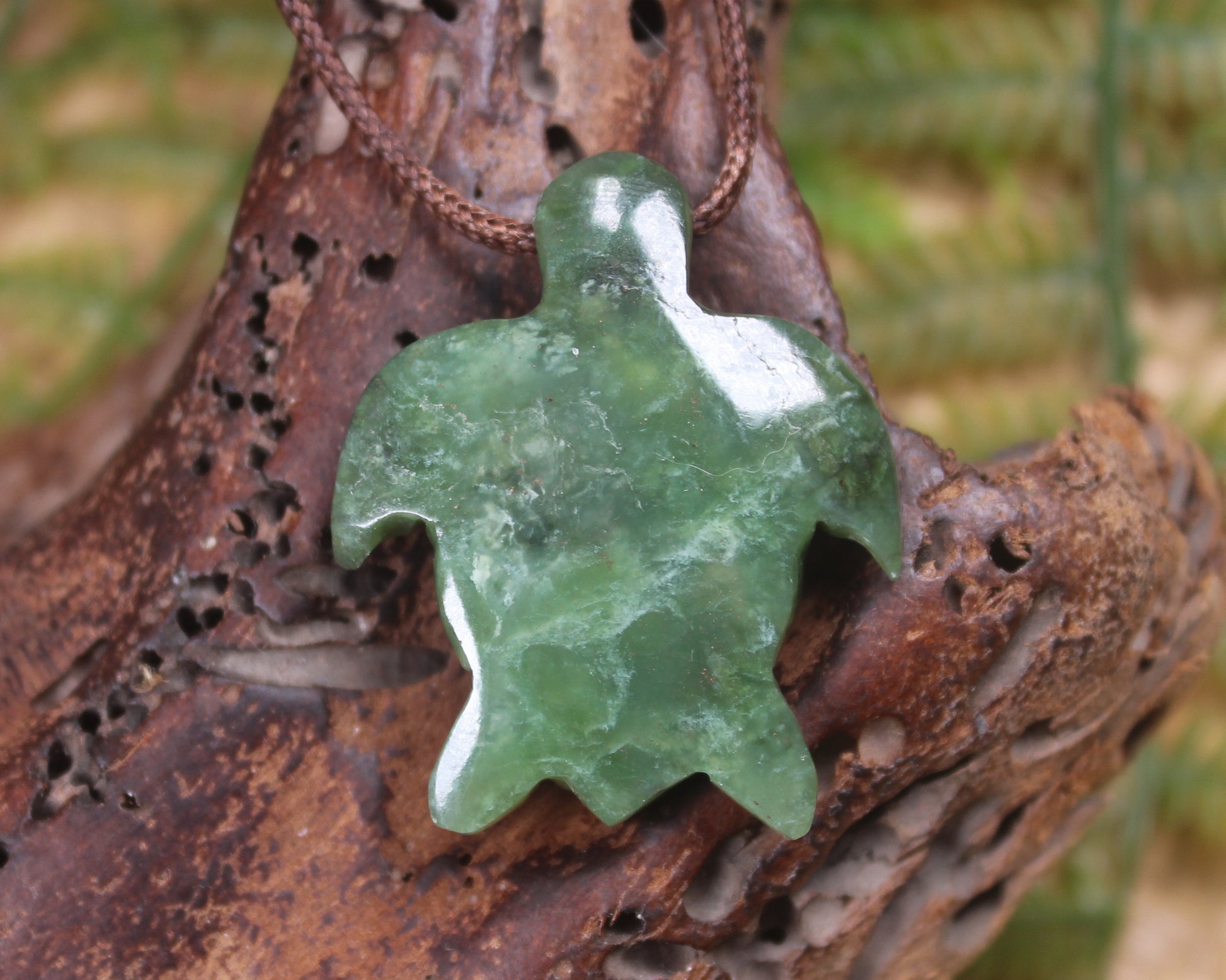 Turtle carved from Hapopo Pounamu - NZ Greenstone