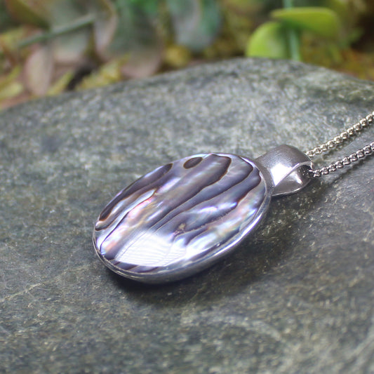 Sterling Silver Pāua Shell Pendant