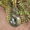 Twist or Pikorua carved from Raukaraka Pounamu - NZ Greenstone