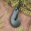 Hei Matau or Fish Hook carved from Kawakawa Pounamu - NZ Greenstone