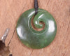 Koru carved from Hapopo Pounamu - NZ Greenstone
