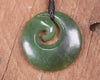 Koru carved from Hapopo Pounamu - NZ Greenstone