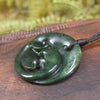 Koru carved from Kawakawa Pounamu - NZ Greenstone