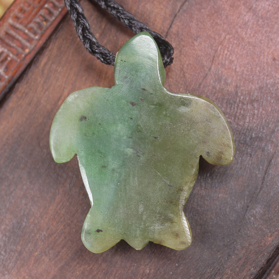 Turtle carved from Hapopo Pounamu - NZ Greenstone