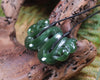 Pekapeka Pendant carved from Kawakawa Pounamu - NZ Greenstone