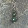 Kawakawa pounamu sterling silver pendant