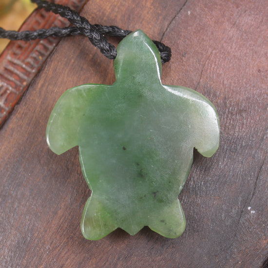 Turtle carved from Hapopo Pounamu - NZ Greenstone