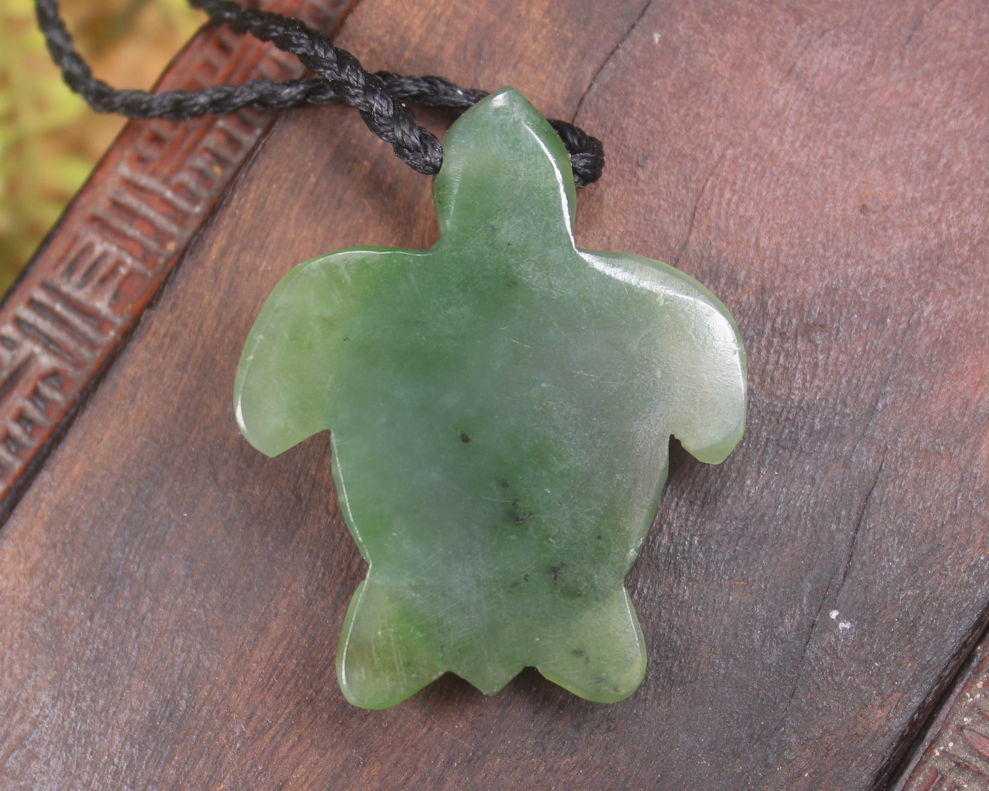 Turtle carved from Hapopo Pounamu - NZ Greenstone