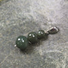 Kawakawa pounamu sterling silver pendant