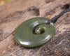 Koru carved from Rimu Pounamu - NZ Greenstone