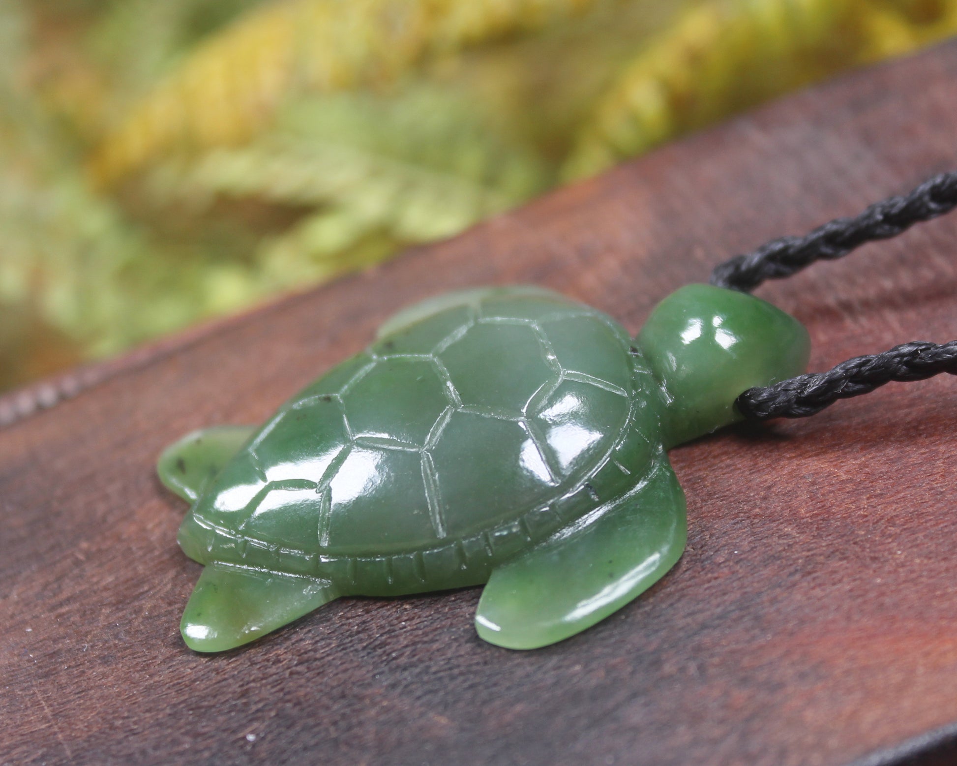 Turtle carved from Hapopo Pounamu - NZ Greenstone