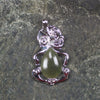Pounamu pendant set in Sterling Silver - NZ Greenstone