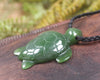 Turtle carved from Hapopo Pounamu - NZ Greenstone