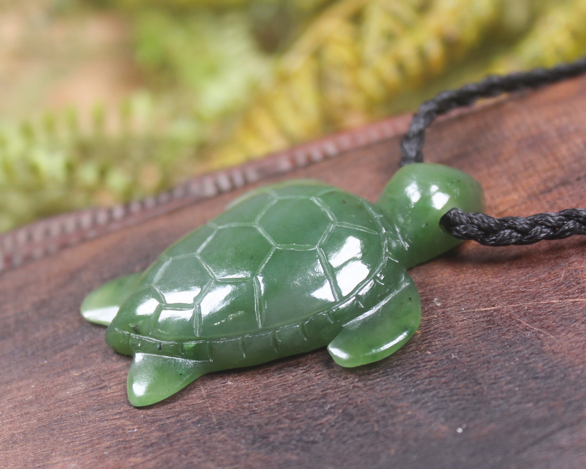 Turtle carved from Hapopo Pounamu - NZ Greenstone