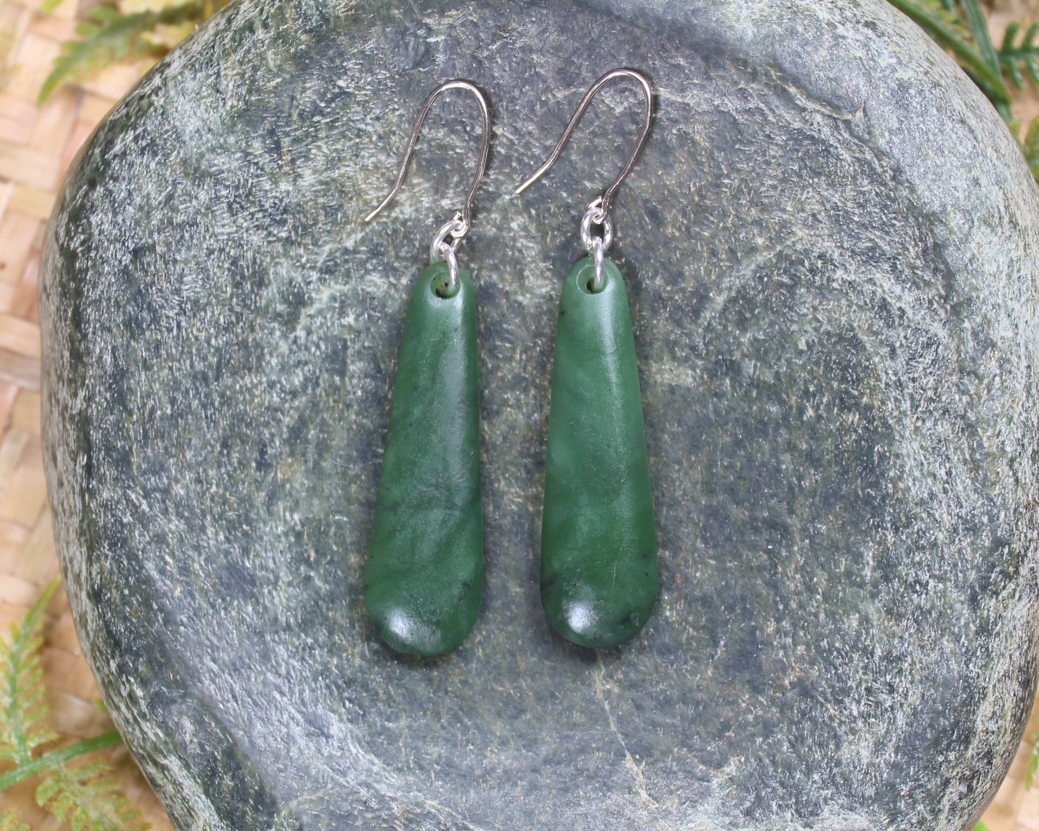 Hapopo Pounamu Earrings