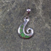 Hapopo Pounamu pendant set in Sterling Silver - NZ Greenstone